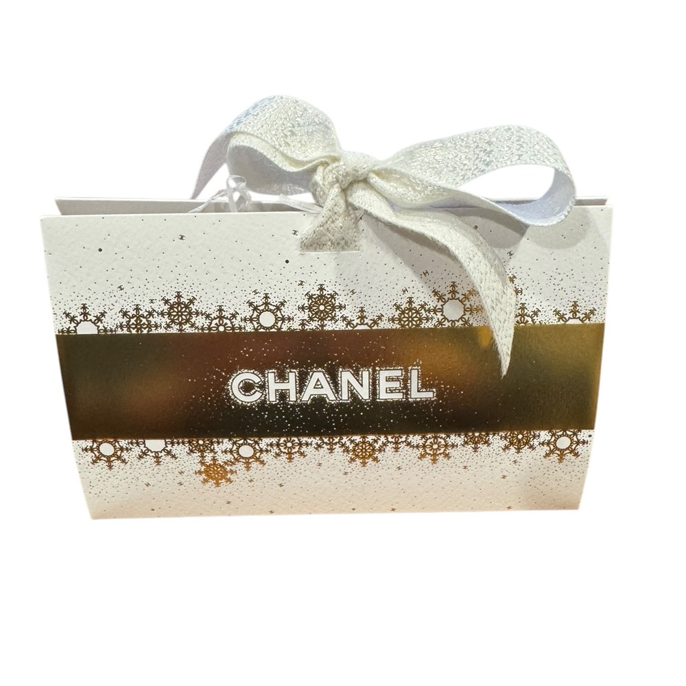 Chanel gift packaging, holiday-themed. Mint condition.